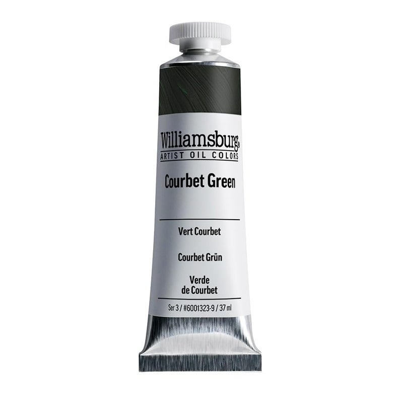Williamsburg Artist Oil Colors by GOLDEN, Courbet Green, 37 ml tube, Professional Oil Paint, Semi-Opaque - Image 1